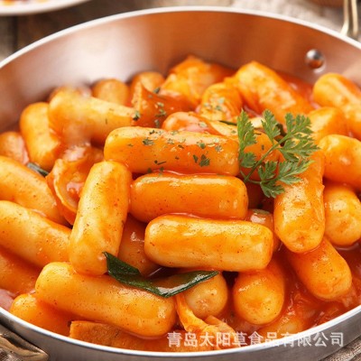 小伙子芝士年糕榴莲夹心韩式辣炒年糕条韩式部队火锅食材300g图5