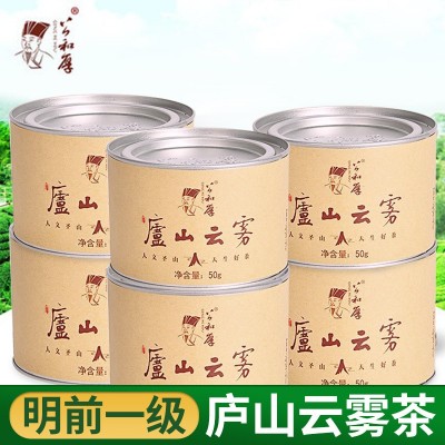 厂家庐山云雾茶绿茶2022明前新茶清香型茶叶高山春茶绿茶罐装批发