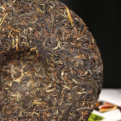 滇湘茶业 厂家源头货源云南普洱生茶饼 隐山普洱茶饼357g七子饼茶图4