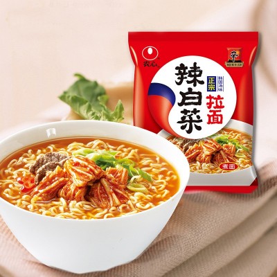 农心辛拉面5包辣白菜五连包煮面速食韩国方便泡面农心泡面包邮图5