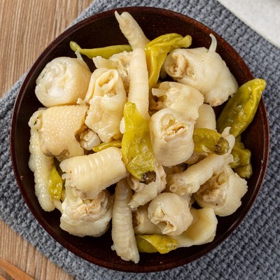 泡椒凤爪鸡爪卤味鸡肉零食80g休闲食品代发泡椒鸡爪可代加工图5
