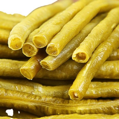 湖南泡豇豆1kg家庭装 下饭泡菜腌制脆酸豆角小包袋装螺蛳粉配料图5