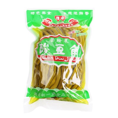 惜缘500g泡豇豆袋装 酸豆角长豆角湖南特产下饭菜泡菜批发包邮图2