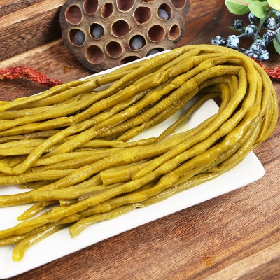 惜缘500g泡豇豆袋装 酸豆角长豆角湖南特产下饭菜泡菜批发包邮图5