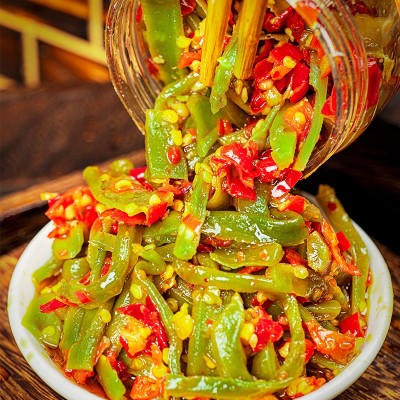 小湘好剁椒贡菜湖南特产脆嫩香辣下饭菜酱菜咸菜即腌菜食拌饭罐装图4