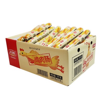 力诚食品鸡肉肠60克*25支批发餐饮休闲零食即食烤肠鸡肉大火腿肠图2