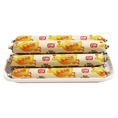力诚食品鸡肉肠60克*25支批发餐饮休闲零食即食烤肠鸡肉大火腿肠图4