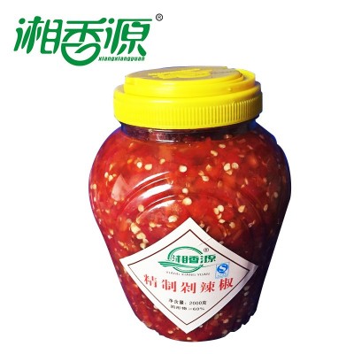 湘香源手工剁辣椒湖南特产2公斤红辣椒农户盐渍辣椒酱调味品辣酱图5