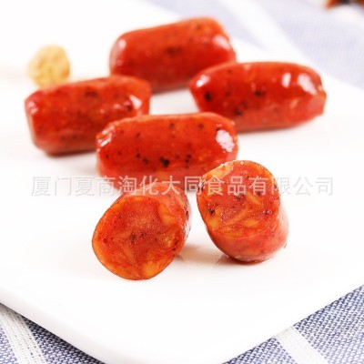 黄金香中华老字号炭烤原味黑胡椒猪肉枣250g网红爆款零食小香肠图3