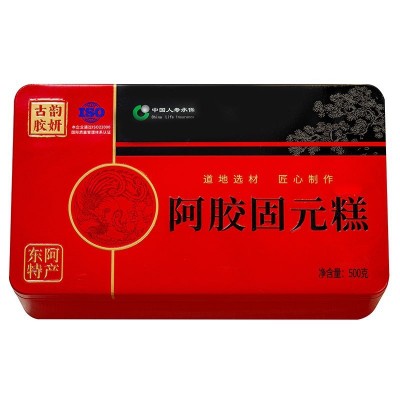 山东阿胶东阿县阿胶固元糕女士红枣阿胶糕阿胶即食阿胶铁盒500克图4