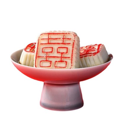 白皮喜字饼订婚结婚喜饼传统老式手工糕点中式婚礼点心批发160g图5