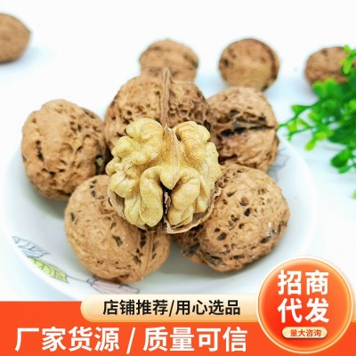 云南103纸皮生核桃批发手剥薄皮核桃坚果一件代发图2