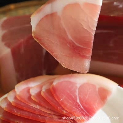 云南特色腊味 宣威火腿 整腿整只金钱腿曲靖土特产纯肉生火腿切片图4