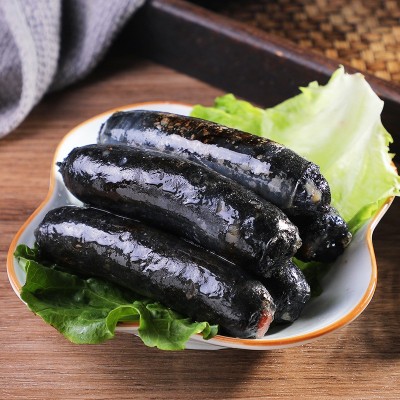 【鲜百福】墨鱼肠500g10根台湾风味烤肠餐厅烤肉店烧烤店常用烤肠