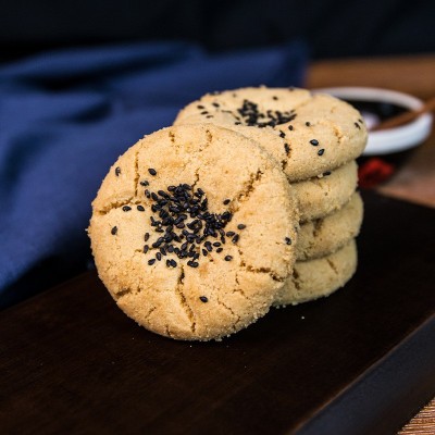 黑芝麻宫廷桃酥整箱老式饼干正宗传统糕点点心休闲零食一件代发图2