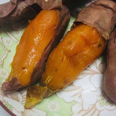 烤薯店批发烤块山东烟薯25号糖心沙地烟薯番薯蜜薯新鲜流蜜烤地瓜图3
