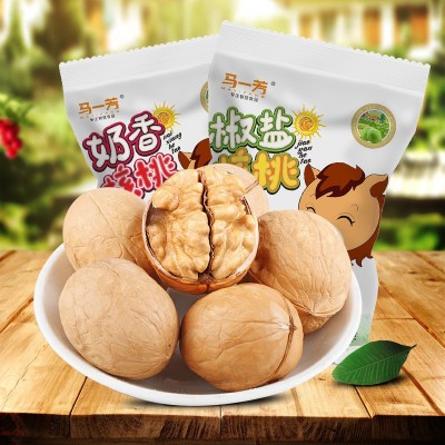 马一芳五香奶香味薄皮核桃500g新疆坚果薄壳生核桃熟原味仁散装图2