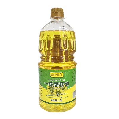 山中贝尔非转基因一级菜籽油1.5L食用植物油厂家批发图5