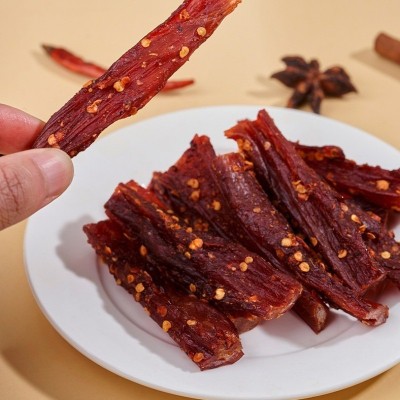 电商热卖产品风干鸡胸肉干零食鸡肉干麻辣味五香味鸡肉条一件代发图4