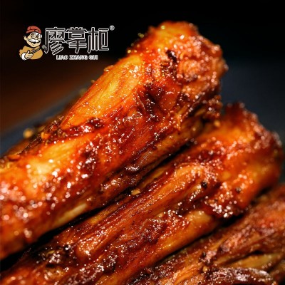廖掌柜麻辣烤卤脖非风干鸭脖子鸡脖休闲肉类零食小吃即食食 品批发图4