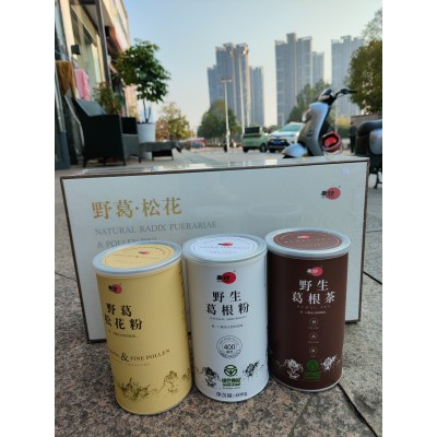 野葛 松花粉礼盒（野葛松花粉240克+野生葛根粉400克+野生葛根茶200克）图4