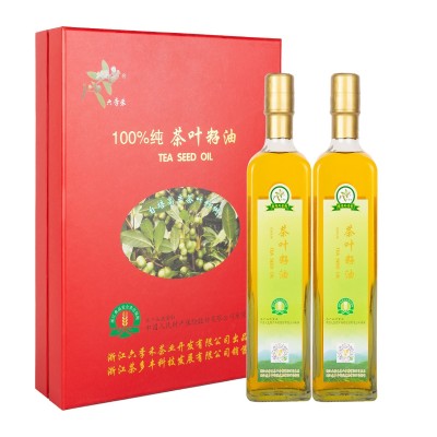 物理压榨茶叶籽油批发食用油厂家批发送礼凉拌烹饪植物油一盒两瓶