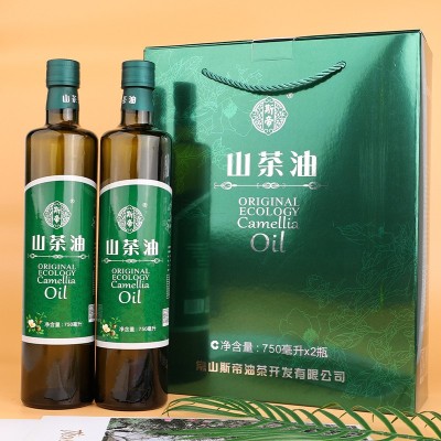 有机山茶油纯正山茶籽油冷榨一级茶子油食用孕妇和婴幼儿油礼盒装图2