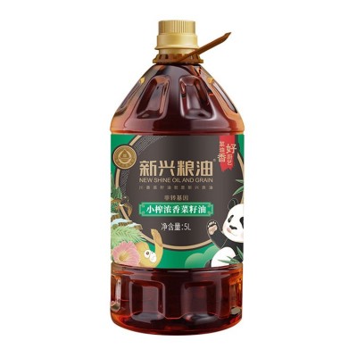 四川地道菜籽油新兴小榨浓香菜籽油5L图5