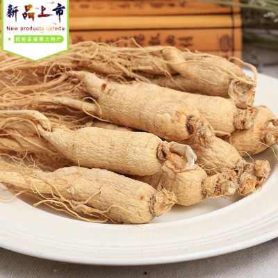 长白山人参批发 吉林厂家生晒参盒装500g25支左右原皮全须白参干图3