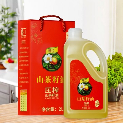赣江山茶油食用油2L礼盒纯正茶油江西茶子茶树茶籽油图3