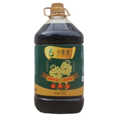 华夏康 菜籽油5L醇香非转基因香油家用食用油油压榨菜籽除腥味油图2