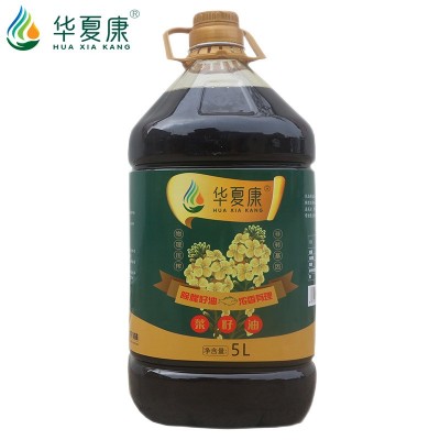 华夏康 菜籽油5L醇香非转基因香油家用食用油油压榨菜籽除腥味油图4