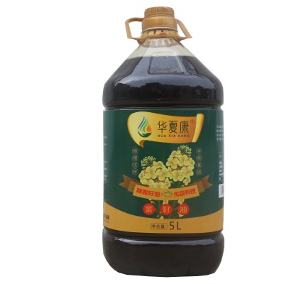 华夏康 菜籽油5L醇香非转基因香油家用食用油油压榨菜籽除腥味油图5