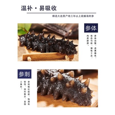 大连特产辽刺参500g速冻真空即食海参水产批发火锅食材海参散装图4
