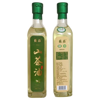 玻璃瓶茶油生态食用山茶籽油健康炒菜烹饪物理冷压榨纯食用油厂家图5