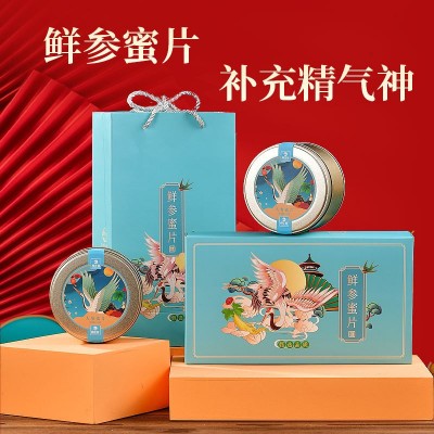 人参蜜片 东北特产礼盒装50g*2盒/套开袋即食 高端送礼图3
