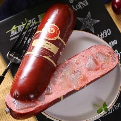俄罗斯风味牛筋香肠肉肠下酒菜大牛筋肠350g 国产【50根775包邮】