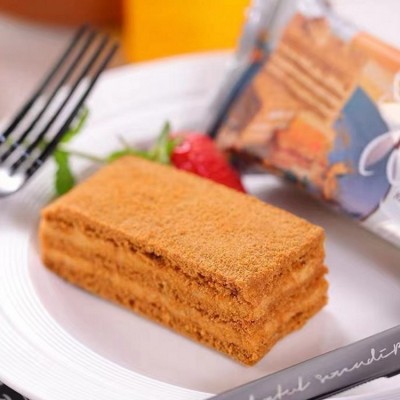 俄罗斯进口提拉米苏蛋糕俄小淼牌蜂蜜奶油糕点网红零食下午茶甜点图2