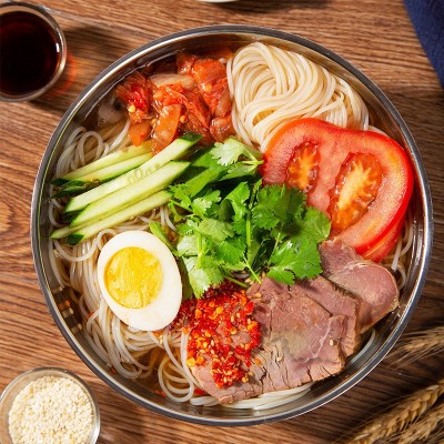 延边朝鲜族风味冷面 酸甜口东北大冷面家庭装301g/袋小麦冷面批发图2