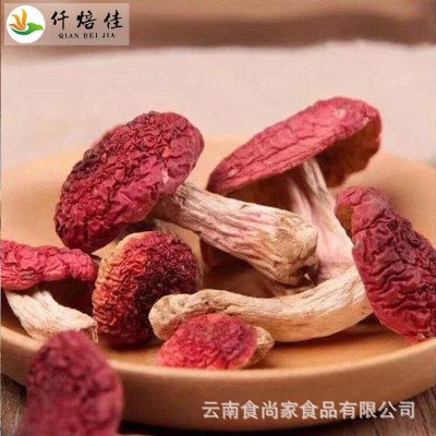正宗红菇香甜红面菇小红菇干货批发食用菌蓝底正红菇熬汤食材批发