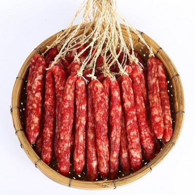 广式实惠精一黄圃腊肠烤肉香肠腊味散装10斤装煲仔饭餐饮厂家批发图3