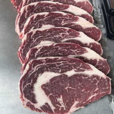 澳洲谷饲原切150天眼肉牛排安格斯雪花牛扒未腌制家庭牛 排批发图3