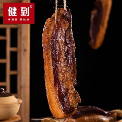 贵州特产烟熏腊肉批发农家腊排骨五花后腿腊肉500g装散养黑土猪图3