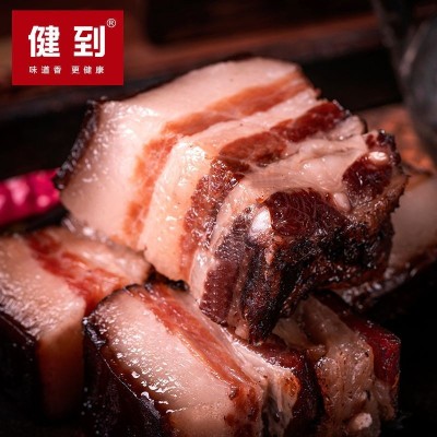土猪柴火烟熏腊肉腊肠批发农家后腿五花腊肉500g贵州特产厂家直供图5