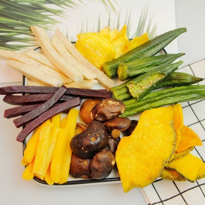 综合果蔬脆什锦孕妇儿童香菇秋葵芋头健康网红零食脱水蔬果干批发图3