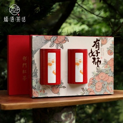 嫣语茶话祁门红茶茶叶礼盒装礼品伴手礼茗茶茶礼真的产地茶团购图5