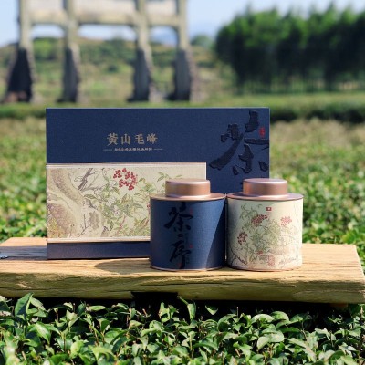 嫣语茶话2023年新茶黄山毛峰绿茶茶叶礼盒装茶礼礼品送礼企业团购图4