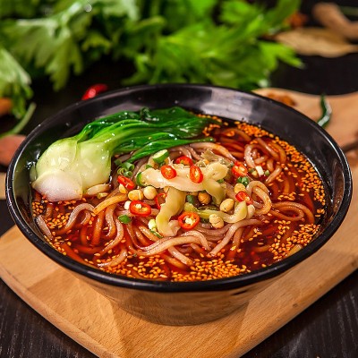 雅叔正宗重庆酸辣粉袋装粉丝红油批发整箱米线速食厂家酸辣味粉丝图2