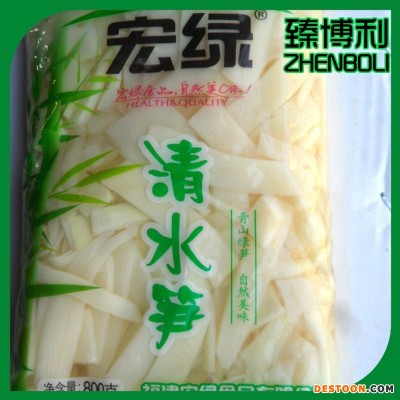 批发宏绿新鲜清水笋片800g 鲜笋竹笋春笋涮火锅干锅清水笋片商用