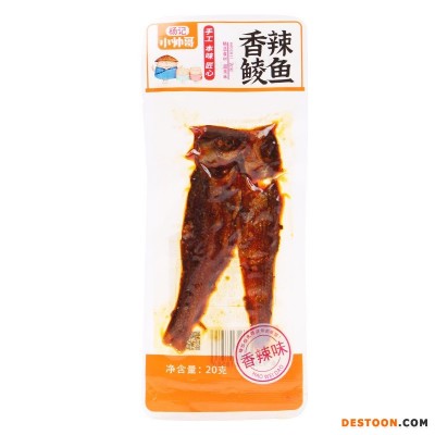香辣鱼尾鱼排即食鱼干湖南特产小吃休闲零食批发麻辣鱼块一件代发